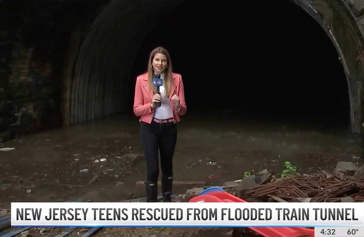 New Jersey Teens Rescued From Flooded Train Tunnel