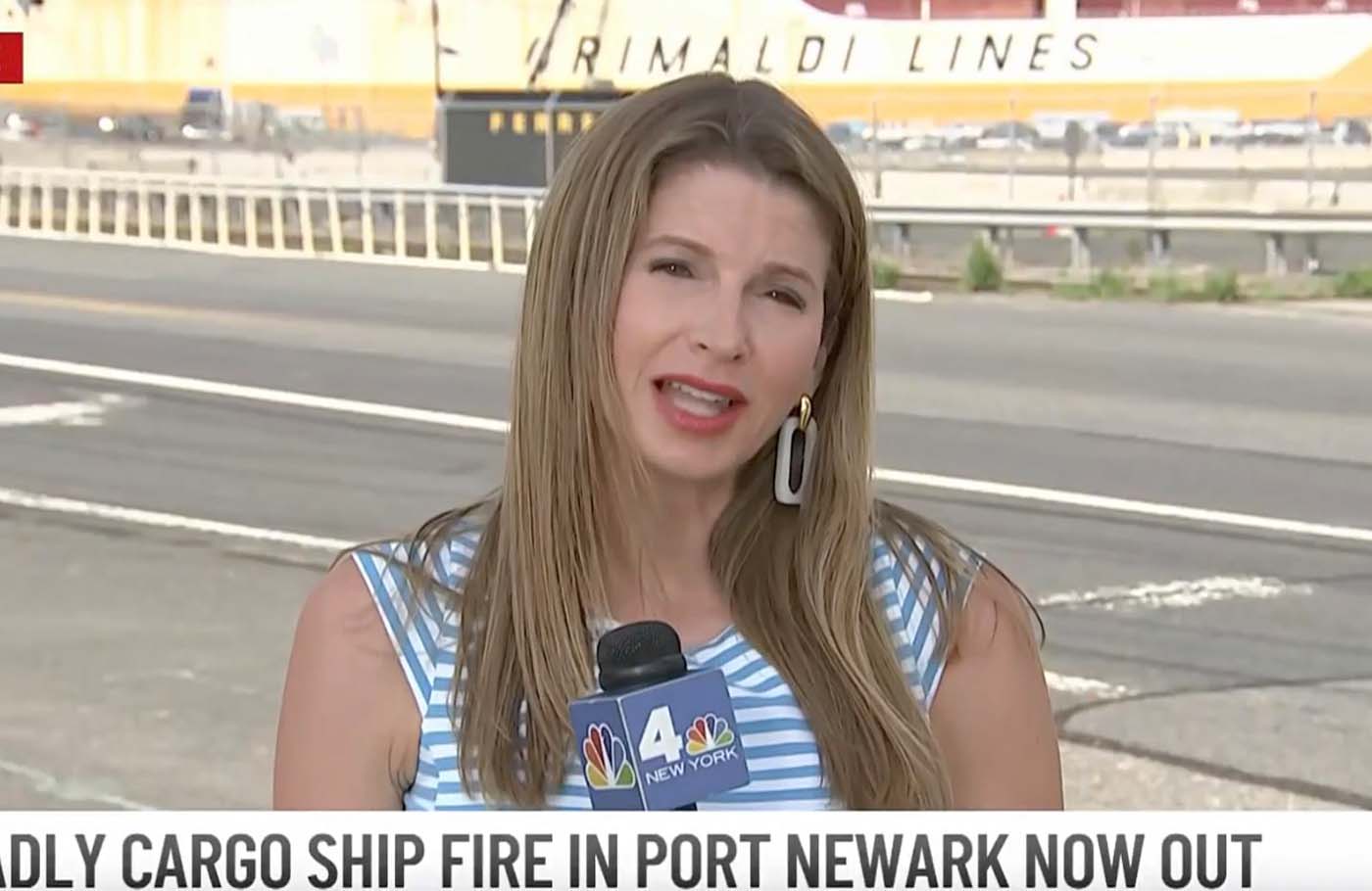 Deadly cargo ship fire in Port Newark now out